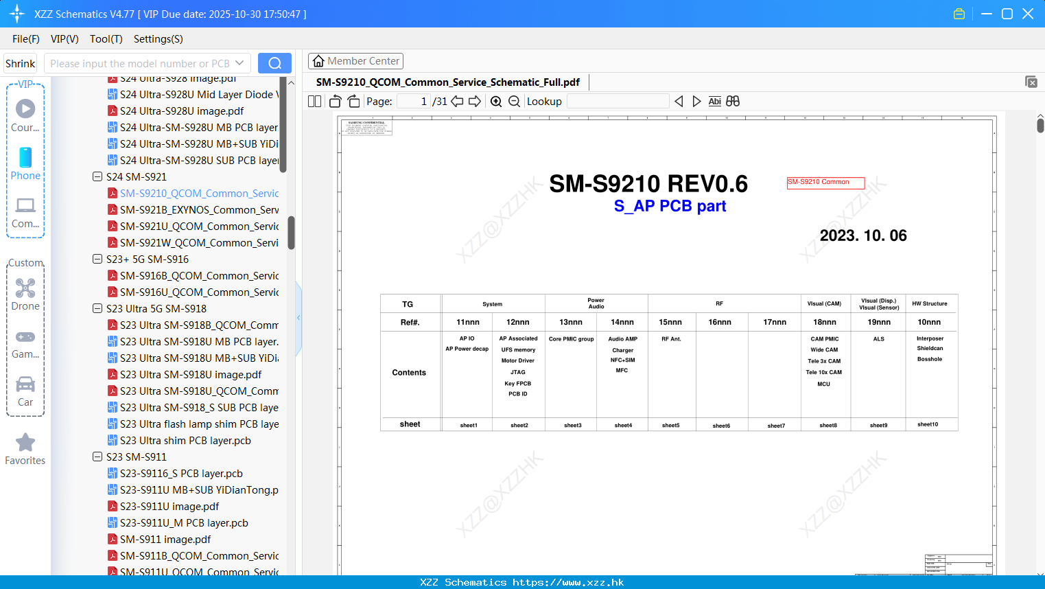 Samsung SM-S9210_QCOM_Common_Service_Schematic_Full
